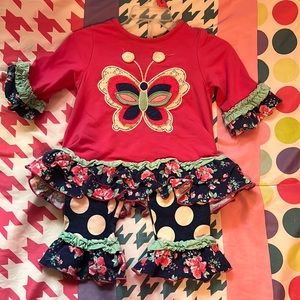 Ruffle top and pants